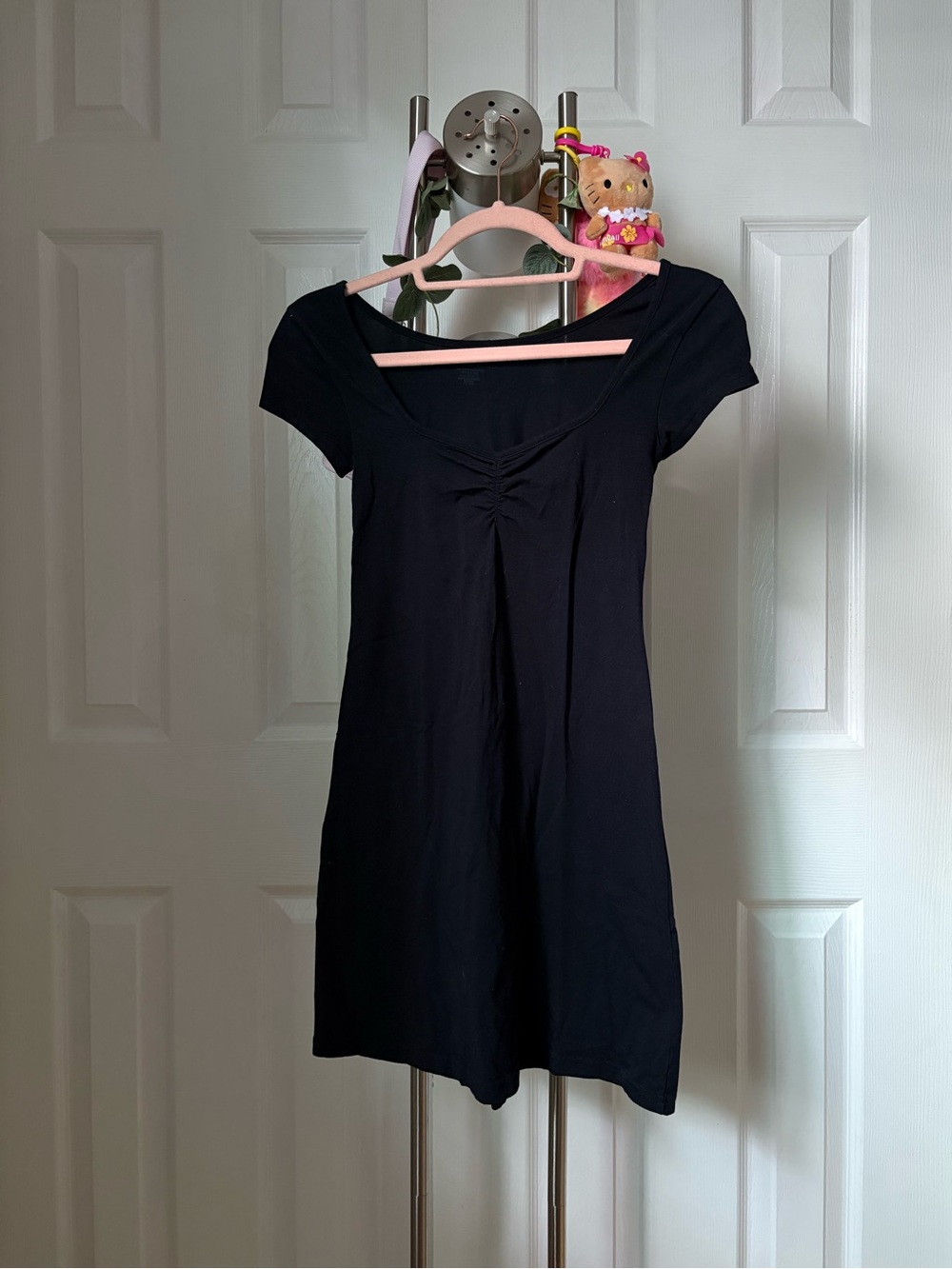 Brandy Melville Black Short Sleeve Dress